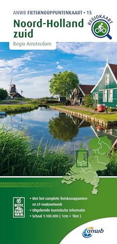 Noord-Holland zuid (Regio Amsterdam) 1:100 000: Fietsknooppenuntenkaarten (Knooppuntkaarten, Band 15)