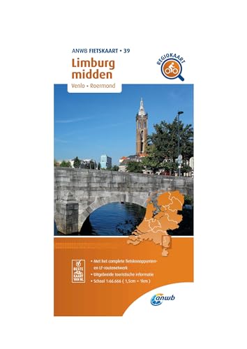 Limburg midden. Venlo / Roermond. 1 : 66 000: Fietskaart mit Radwegen (Fietskaarten, Band 39)