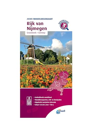 Rijk van Nijmegen (Groesbeek/Gennep): Wandelregiokaart (Wandelregiokaarten) von ANWB