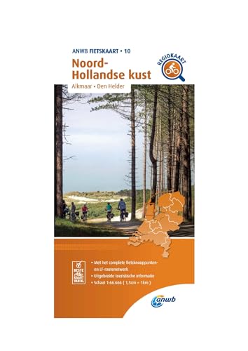 Noord-Hollandse kust (Alkmaar/ Den Helder) 1 : 66 666 (1,5cm = 1km): Fietskaart mit Radwegen (Fietskaarten, Band 10)