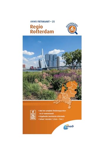 Regio Rotterdam 1 : 66 000: Fietskaart mit Radwegen (Fietskaarten, Band 25)
