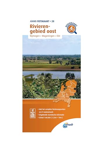 Rivieren-gebied oost (Nijmegen /Wageningen/Elst) 1:66 000: Fietskaart mit Radwegen (Fietskaarten, Band 28)