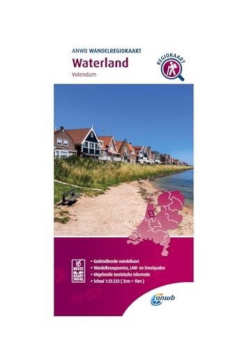 Waterland (Volendam) 1:33 000: Wandelregiokaart (Wandelregiokaarten) von ANWB Media Inside Sales