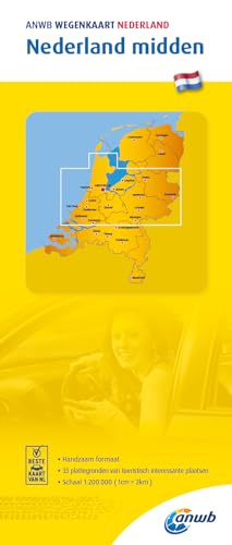 Wegenkaart Nederland midden: 1:200000 von ANWB Media Inside Sales