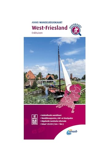 West Friesland ( Enkhuizen): Wandelregiokaart (Wandelregiokaarten) von ANWB