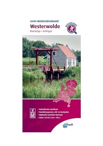 Westerwolde (Bourtange / Sellingen); .: Wandelregiokaart (Wandelregiokaarten) von ANWB