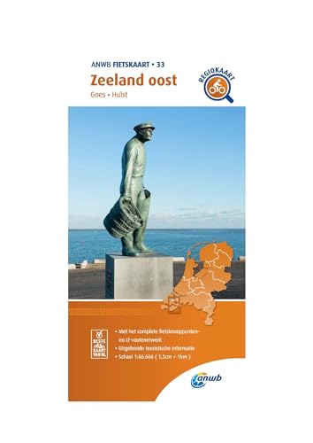Zeeland oost (Goes / Hulst) 1 : 66 000: Fietskaart mit Radwegen (Fietskaarten, Band 33)