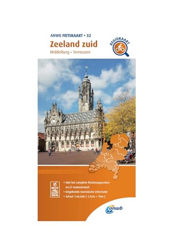 Zeeland zuid (Middelburg / Terneuzen) 1 : 66 000: Fietskaart mit Radwegen 1:66000 (Fietskaarten, Band 32)