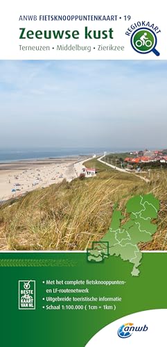 Zeeuwse kust (Terneuzen/Middelburg/Zierikzee) 1:100 000: Fietsknooppenuntenkaarten (Knooppuntkaarten, Band 19)