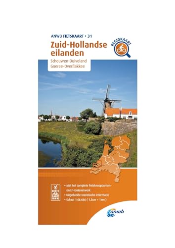 Zuid-Hollandse eilanden (Schouwen-Duiveland/Goeree-Overflakkee) 1:66 000: Fietskaart mit Radwegen (Fietskaarten, Band 31)