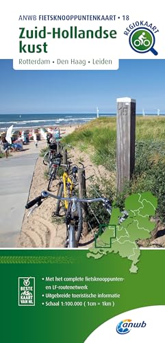 Zuid-Hollandse kust (Rotterdam / Den Haag/ Leiden) 1:100 000: Fietsknooppenuntenkaarten (Knooppuntkaarten, Band 18)