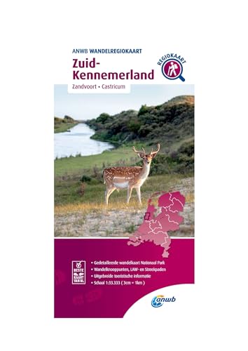 Zuid-Kennemerland (Zandvoort/Castricum); .: Wandelregiokaart (Wandelregiokaarten) von ANWB