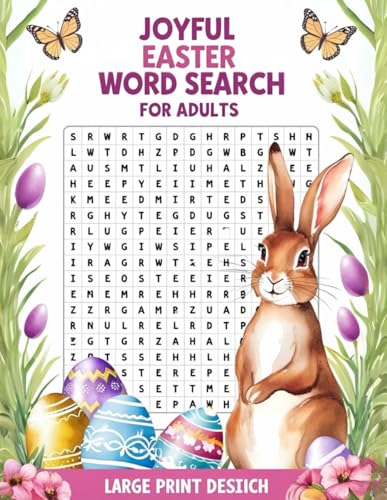 Easter Word Search Puzzle Book for Adults: Large Print Puzzles for Spring Relaxation & Holiday Fun (3,000 Word Search Challenges): Enjoy the Season ... Perfect for Stress Relief and Easter Cheer. von Independently published