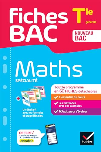 Fiches bac Maths Tle (spécialité) - Bac 2024: tout le programme en fiches de révision détachables von HATIER