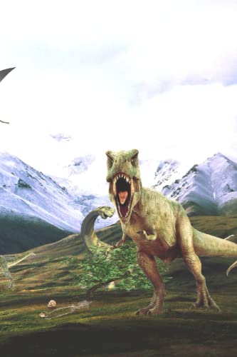 Prehistoric Dinosaur Fantasy Notebook- Diary Journal Notepad Log Book Composition Book Dinosaurs Jurassic