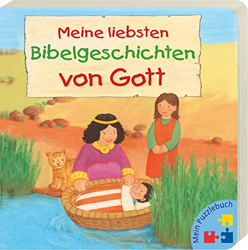 Mein Puzzlebuch: Meine liebsten Bibelgeschichten von Gott: Pappbilderbuch mit 6 Puzzles mit je 6 Teilen