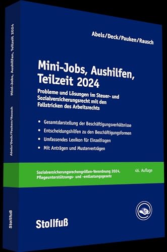 Mini-Jobs, Aushilfen, Teilzeit 2024 (Stollfuss-Ratgeber)