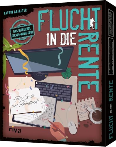 Flucht in die Rente: Das befreiende Escape-Room-Spiel. Geschenk für Ruhestand, Pension, Fans von Rätsel, Krimi, True Crime. Zu Geburtstag, Weihnachten. Ab 12 (Flucht aus, Band 11) von Riva