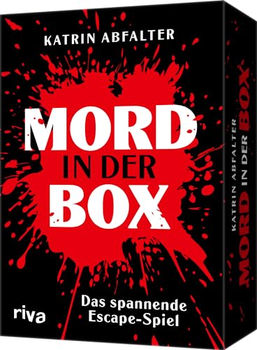 Mord in der Box: Das spannende Escape-Room-Spiel | Tolles Geschenk für Fans von Escape Room, Detektivspiel, Puzzlebuch, Rätsel, Krimi, True Crime. Handliches Kartenformat, Poster. Ab 12 von Riva