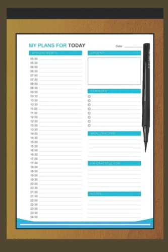 MY PLANS FOR TODAY: DAILY PLANNING NOTEBOOK von Independently published