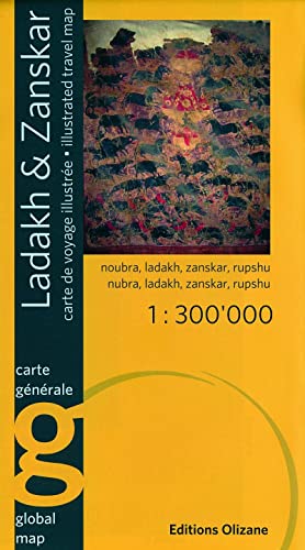 Ladakh Zanskar Travel Map von OLIZANE