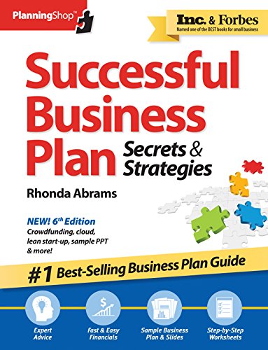 Successful Business Plan: Secrets & Strategies, America's Best-Selling Business Plan Guide! (Planning Shop)