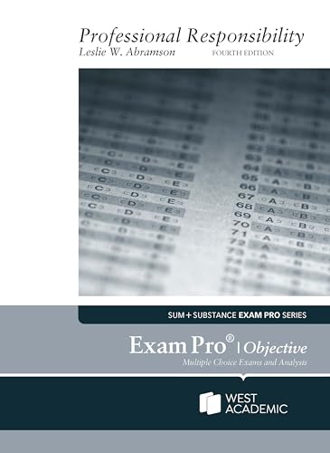 Exam Pro on Professional Responsibility, (Objective) (Exam Pro Series) von West Academic Press