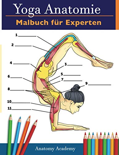 Yoga-Anatomie-Malbuch für Experten: 50+ Unglaublich Detailliertes Arbeitsbuch zum Selbsttest von Fortgeschrittenen Yoga-Posen in Farbe | Das Perfekte Geschenk für Yogalehrer, -Lehrner und -Begeisterte Yoga-Anatomie-Malbuch für Experten: 50+ Unglaublich Detailliertes Arbeitsbuch zum Selbsttest von Fortgeschrittenen Yoga-Posen in Farbe | Das Perfekte Geschenk für Yogalehrer, -Lehrner und -Begeisterte