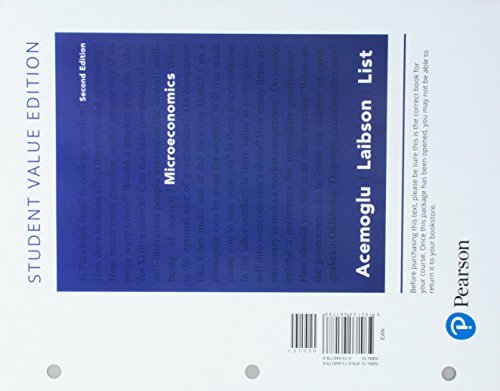 Microeconomics: Student Value Edition Microeconomics: Student Value Edition