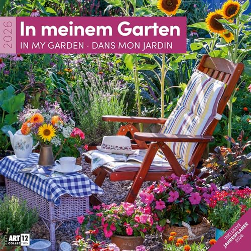 In meinem Garten Broschürenkalender 2026 - 30x30 - Art12 | Stilvoller Garten-Kalender im schlanken Hochformat (aufgeklappt 30x60 cm) | zum Eintragen In meinem Garten Broschürenkalender 2026 - 30x30 - Art12 | Stilvoller Garten-Kalender im schlanken Hochformat (aufgeklappt 30x60 cm) | zum Eintragen von "Ackermann Kunstverlag"