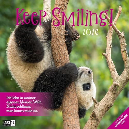 Keep Smiling Broschürenkalender 2026 - 30x30 - Art12 | Humorvoller Tier-Kalender im schlanken Hochformat (aufgeklappt 30x60 cm) | Eintrage-Kalendarium Keep Smiling Broschürenkalender 2026 - 30x30 - Art12 | Humorvoller Tier-Kalender im schlanken Hochformat (aufgeklappt 30x60 cm) | Eintrage-Kalendarium von "Ackermann Kunstverlag"