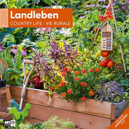Landleben Broschürenkalender 2026 - 30x30 - Art12 | Abwechslungsreicher Garten-Kalender im schlanken Hochformat (aufgeklappt 30x60 cm) | zum Eintragen Landleben Broschürenkalender 2026 - 30x30 - Art12 | Abwechslungsreicher Garten-Kalender im schlanken Hochformat (aufgeklappt 30x60 cm) | zum Eintragen von "Ackermann Kunstverlag"