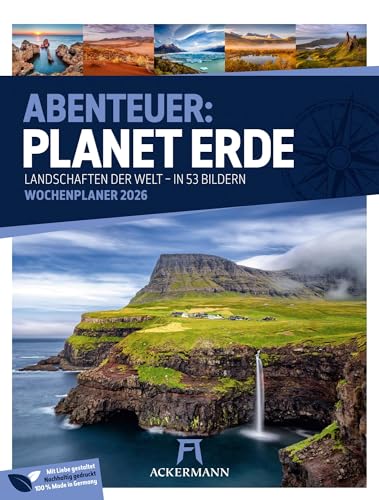 Planet Erde Wochenplaner Kalender 2026 | Landschaften der Welt | Bildgewaltiger Landschafts-Wochenkalender im Hochformat (25x33 cm) | Mit Rätseln Planet Erde Wochenplaner Kalender 2026 | Landschaften der Welt | Bildgewaltiger Landschafts-Wochenkalender im Hochformat (25x33 cm) | Mit Rätseln von "Ackermann Kunstverlag"