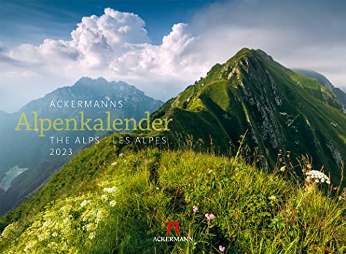 Ackermanns Alpenkalender Kalender 2023, Wandkalender im Querformat (45x33 cm) - Landschaftskalender / Naturkalender, Alpen, Berge