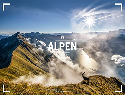 Alpen - Ackermann Gallery Kalender 2024, Wandkalender im Querformat (66x50 cm) - Großformat-Kalender / Hochwertiger Panorama-Kalender Berge und Natur