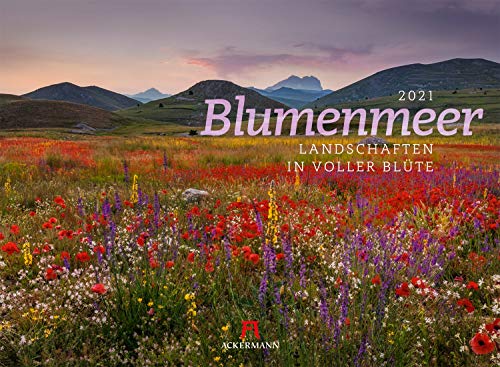 Blumenmeer - Landschaften in voller Blüte, Kalender 2021, Wandkalender im Querformat (45x33 cm) - Landschaftskalender / Naturkalender