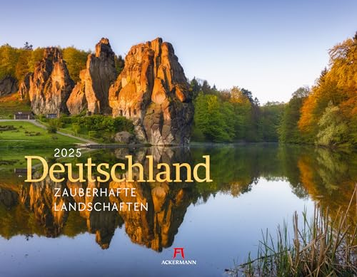 Deutschland - Zauberhafte Landschaften Kalender 2025, Wandkalender im Querformat (54x42 cm) - Landschaftskalender / Naturkalender von Ackermann Kunstverlag