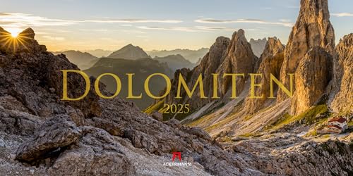 Dolomiten Kalender 2025, Wandkalender / Panoramakalender im Querformat (66x33 cm) - Landschaftskalender /Italien, Südtirol/für Wander:innen und Alpinist:innen