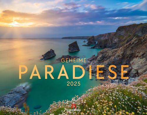 Geheime Paradiese Kalender 2025, Wandkalender im Querformat (54x42 cm) - Landschaftskalender / Naturkalender