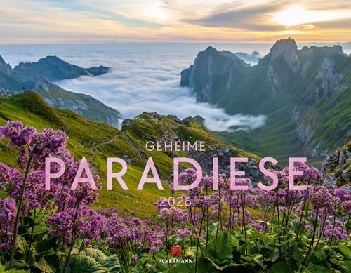 Geheime Paradiese Kalender 2026 | Außergewöhnlicher Natur-Kalender im großen Querformat (54x42 cm) | Bildgewaltige Landschaftsfotografien von "Ackermann Kunstverlag"