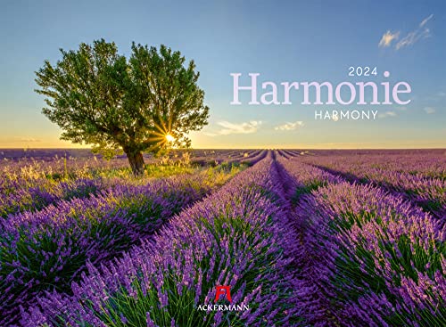 Harmonie Kalender 2024, Wandkalender im Querformat (45x33 cm) - Inspirationskalender / Naturkalender von Ackermann Kunstverlag