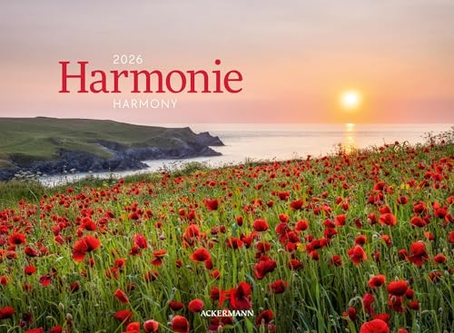 Harmonie Kalender 2026 | Achtsamer Natur-Kalender im Querformat (45x33 cm) | Inspiration und Motivation mit beeindruckenden Lichtstimmungen von "Ackermann Kunstverlag"