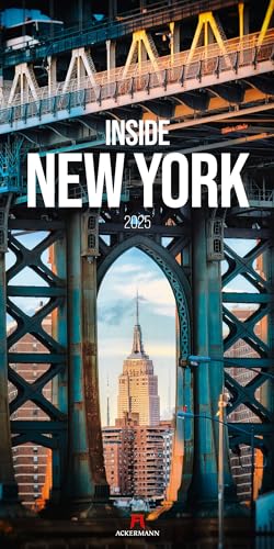 Inside New York Kalender 2025, Wandkalender im Hochformat (33x66 cm) -Lifestyle und Reisekalender - Big Apple, Architektur von Ackermann Kunstverlag
