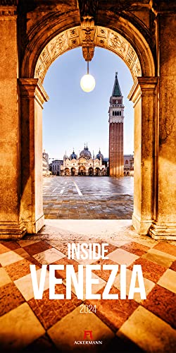 Inside Venezia Kalender 2024, Wandkalender im Hochformat (33x66cm) - Lifestyle und Reisekalender, Italien, Venedig, Romantik