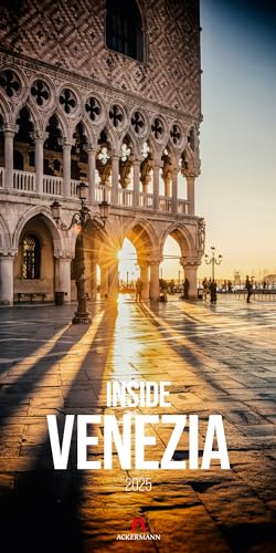 Inside Venezia Kalender 2025, Wandkalender im Hochformat (33x66cm) - Lifestyle und Reisekalender, Italien, Venedig, Romantik