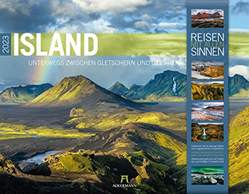 Island Kalender 2023, Wandkalender im Querformat (54x42 cm) - Natur- und Reisekalender