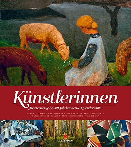 Künstlerinnen - Meisterwerke des 20. Jahrhunderts Kalender 2024, Wandkalender im Hochformat (48x54 cm) - Kunstkalender (Klassische Moderne), Malerinnen