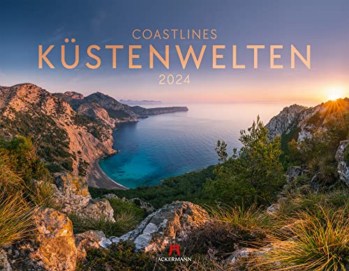 Küstenwelten Kalender 2024, Wandkalender im Querformat (54x42 cm) - Natur- und Landschaftskalender, Meer und Küsten von Ackermann Kunstverlag