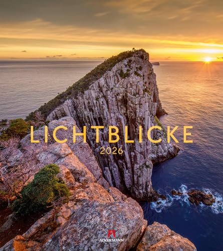Lichtblicke Kalender 2026 | Stimmungsvoller Natur-Kalender im großen Hochformat (48x54 cm) | Landschaften im Licht der Sonne von "Ackermann Kunstverlag"