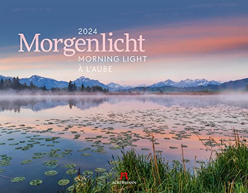 Morgenlicht Kalender 2024, Wandkalender im Querformat (54x42 cm) - Inspirationskalender / Landschaftskalender von Ackermann Kunstverlag